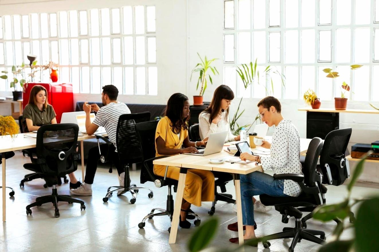 Teilnehmer während einer interaktiven Webinar-Sitzung